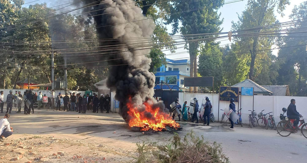 बालिकाको मृत्युपछि धनगढीमा तनावग्रस्त