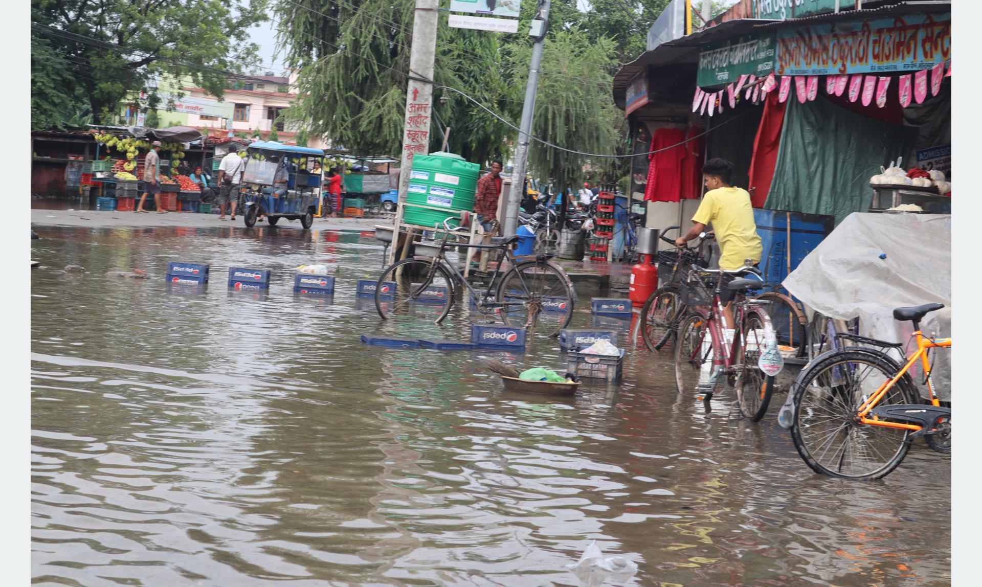 योजनाबद्ध रुपमा बनेको शहर नै डुबानमा